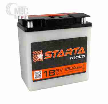 Аккумуляторы Аккумулятор   STARTA  3МТС-18 6В  (135х71х140), EN160 С з ручкою на болт
